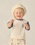 Contrast Short Sleeve Tee Nautical Flag