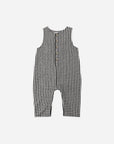 Button Jumpsuit - Black Check