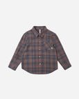 Collared Long Sleeve Shirt Midnight Plaid