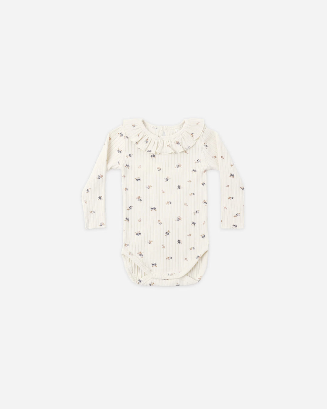 Ruffle Collar Bodysuit Natural Ditsy