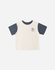Contrast Short Sleeve Tee Nautical Flag