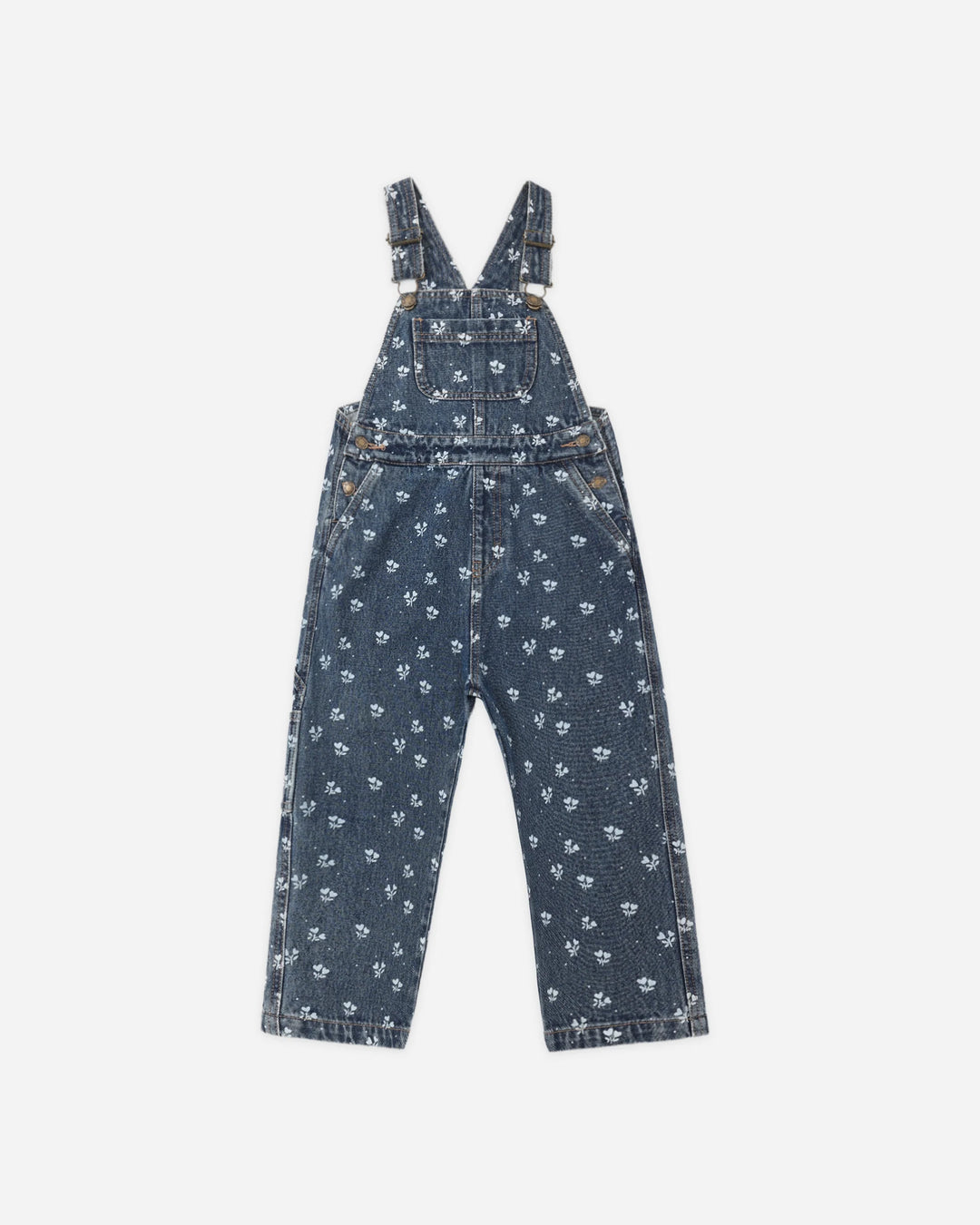 Kids Utility Overall Heart Ditsy