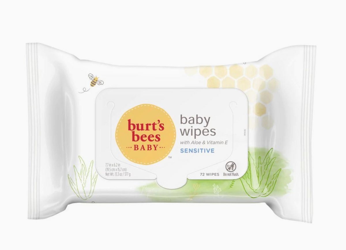 Baby Sensitive Wipes with Aloe, 72 Ct