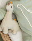 Little Dino - Organic Knit Stuffed Animal Baby Toy
