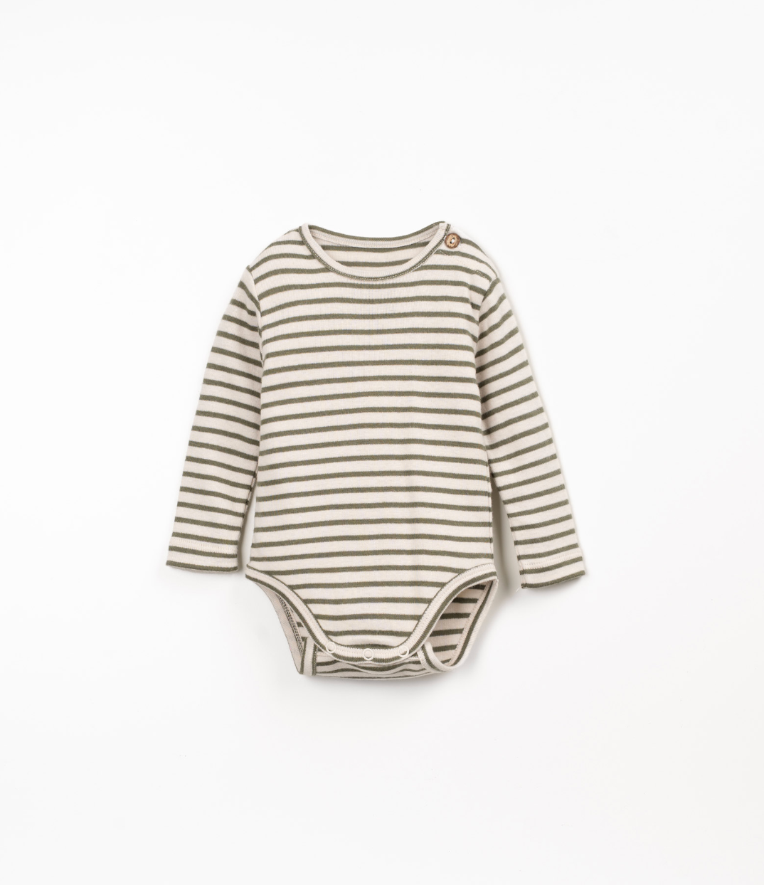 Organic Jersey body - Khaki Stripe