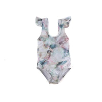 The "River" Ruffle Shoulder One Piece Swimsuit