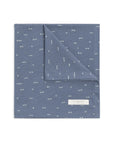 Swaddle Blanket - Tridot / Denim + Mist