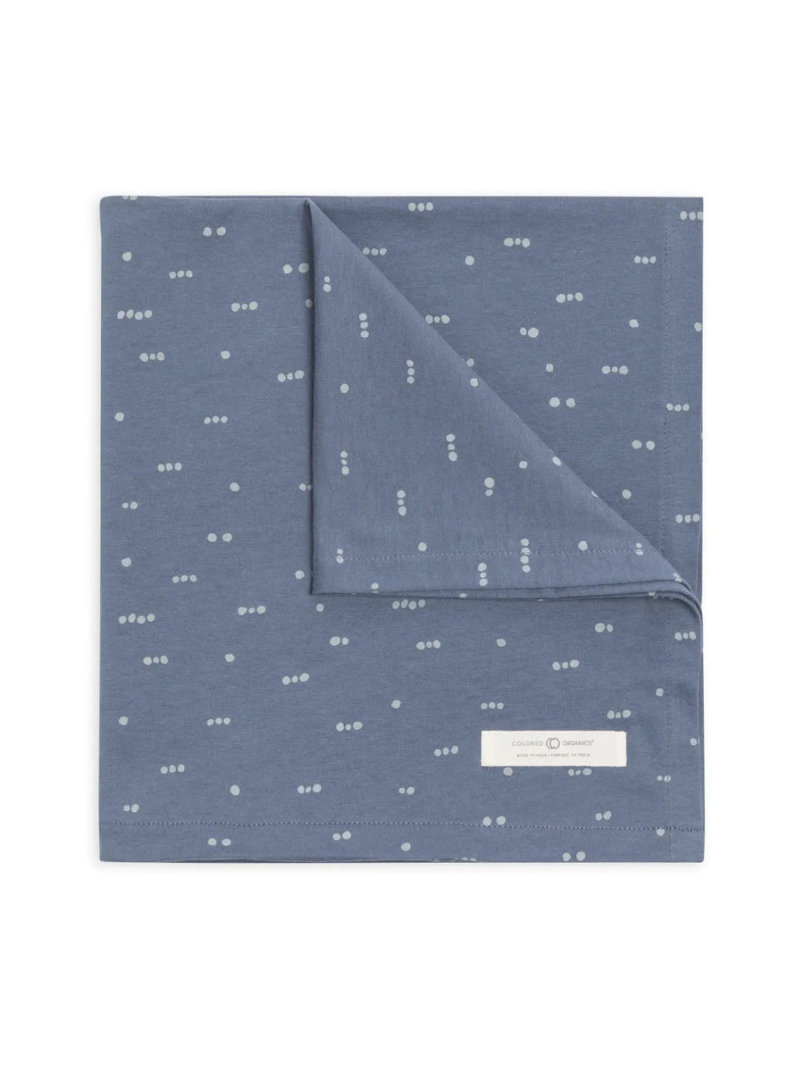 Swaddle Blanket - Tridot / Denim + Mist