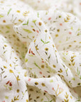 Organic Cotton Muslin Swaddle Blanket - Floral Field
