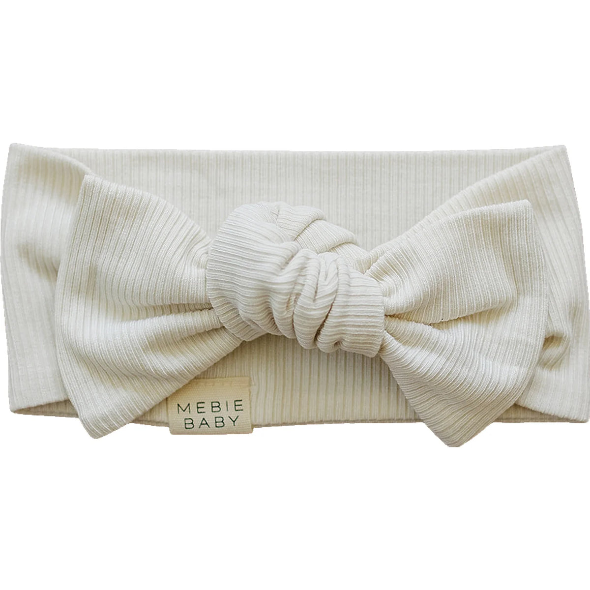Ribbed Bamboo Head Wrap - Vanilla