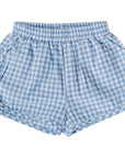 Blue Gingham Shorts
