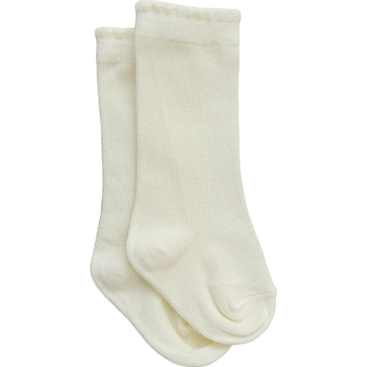 Mebie High Rise Socks - Cream 0-6M