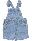Stripe Short Overalls