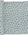 Blue Blossom Muslin Swaddle Blanket