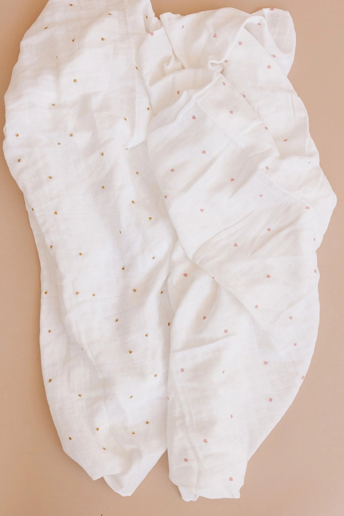 Muslin Swaddle in Organic Cotton - Honey Bear Bees