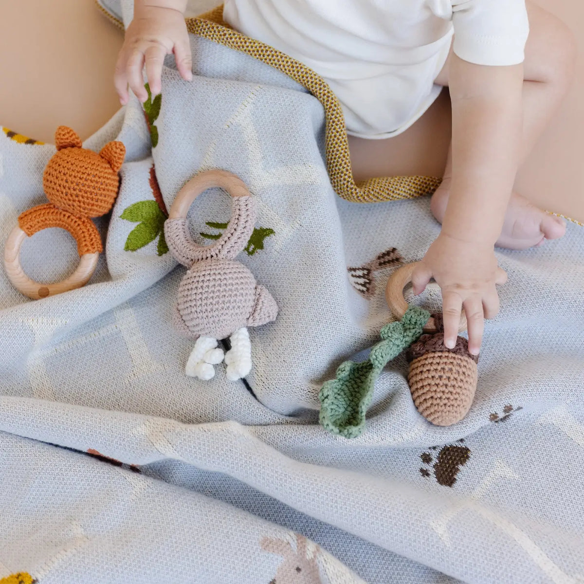 Abc Baby Blanket Organic Cotton