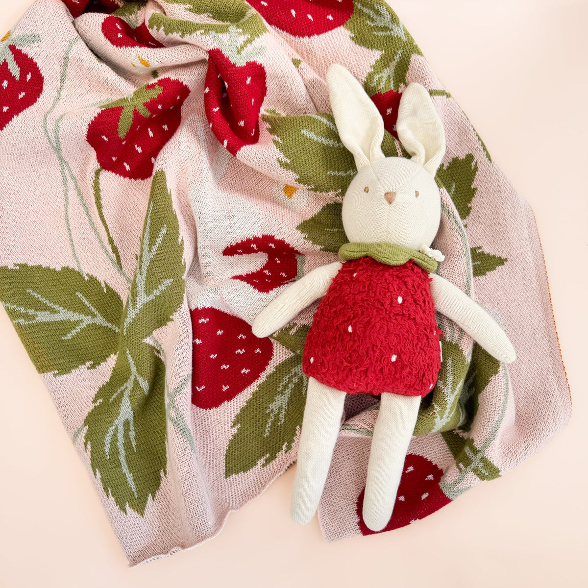 Bailey Bunny Strawberry Plush Toy