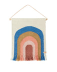 Mini Rainbow Wall Rug - Blue