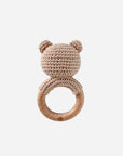 Teether & Rattle Cotton Crochet - Bear