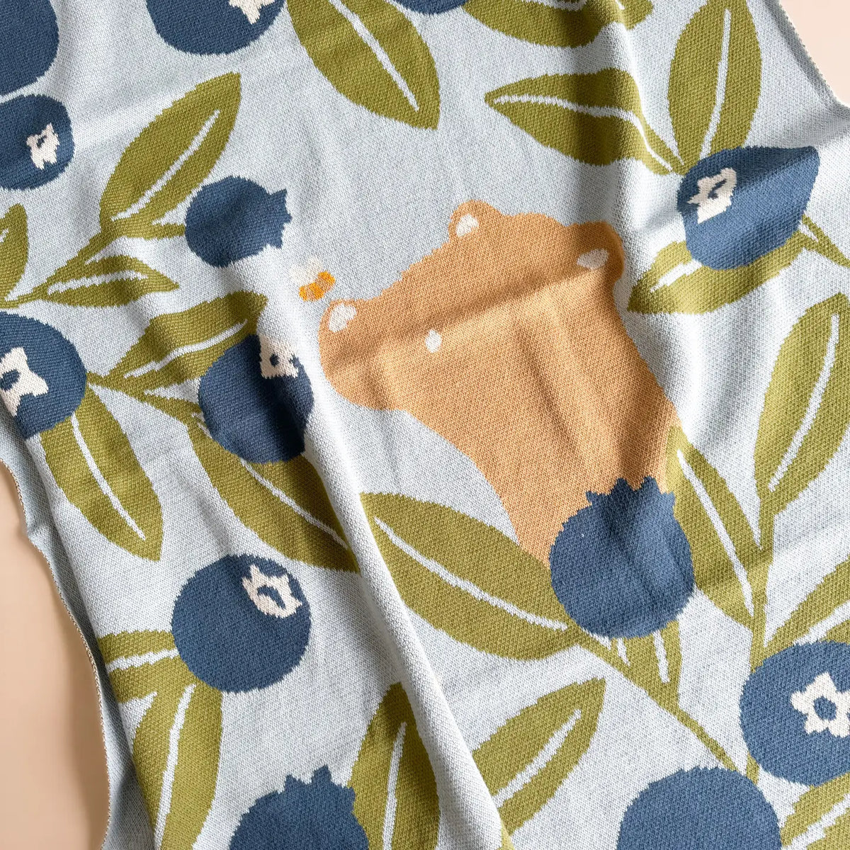Blueberry & Bear Organic Cotton Blanket