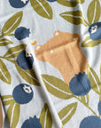 Blueberry & Bar Organic Cotton Blanket