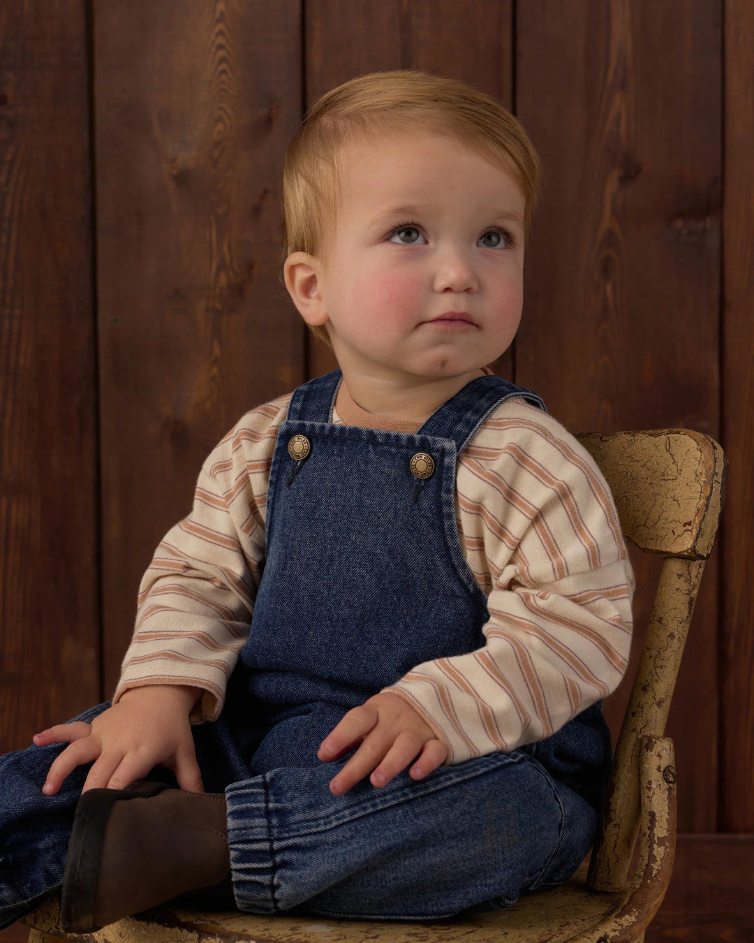 Camden Long Sleeve Tee Fawn Stripe