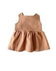 Arabella Baby Dress / Linen - Cinnamon