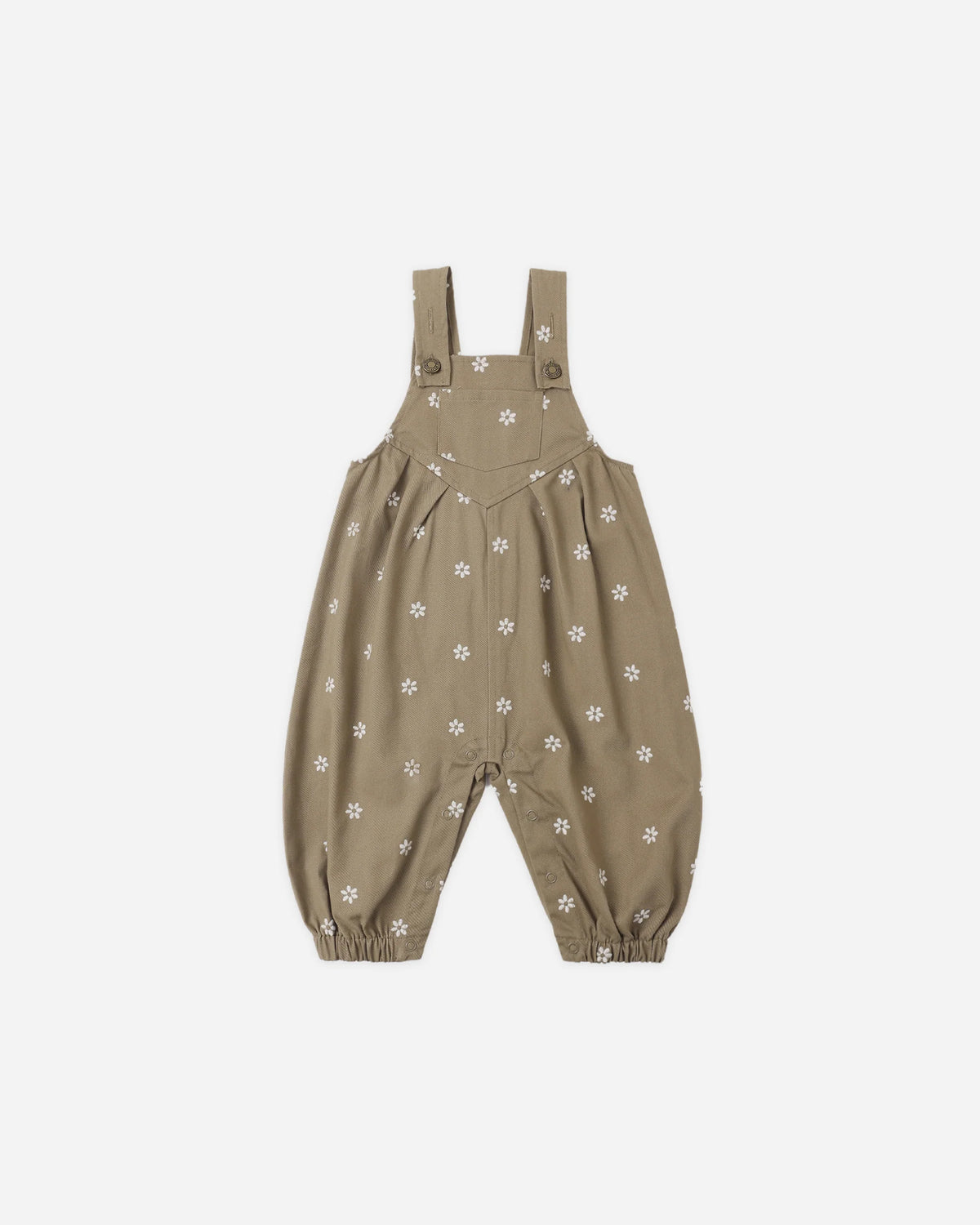 Baby Vintage Overall Embroidered Daisies