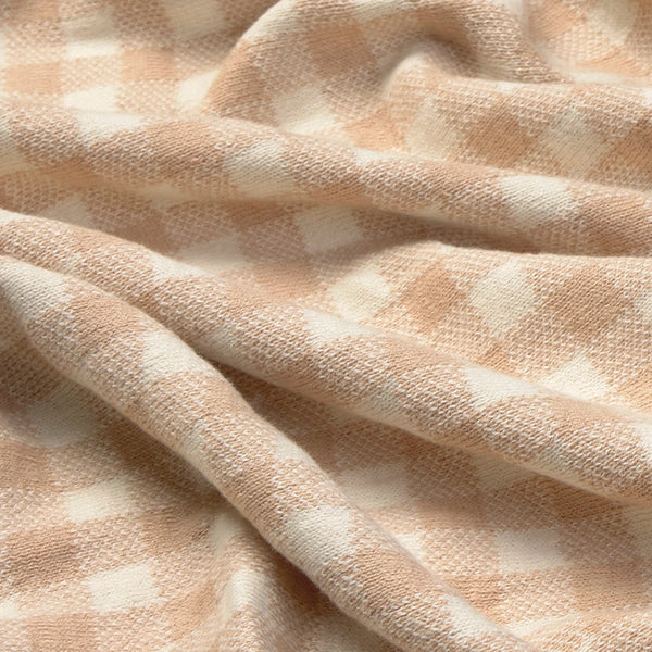 Knitted Blanket Vichy Rose
