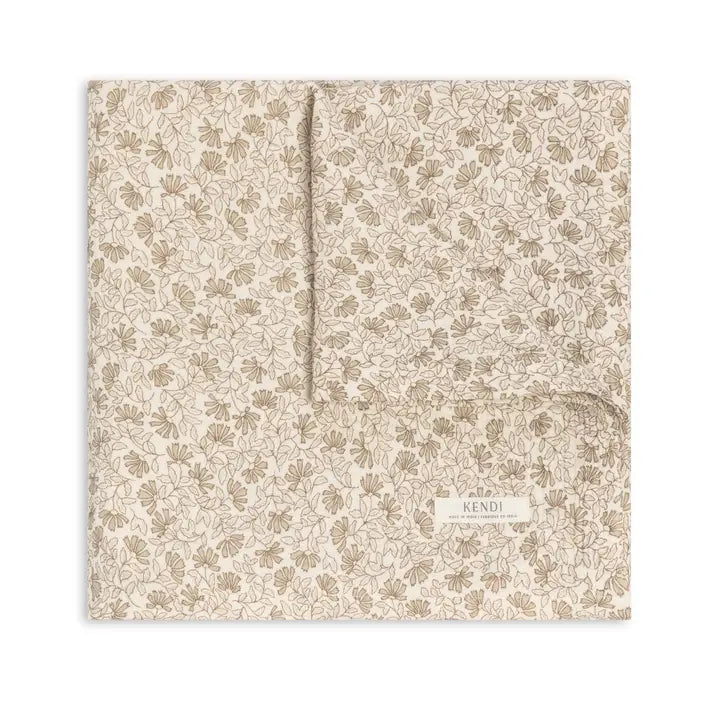 Swaddle Blanket - Aspen Collection -Laverne Floral / Taupe