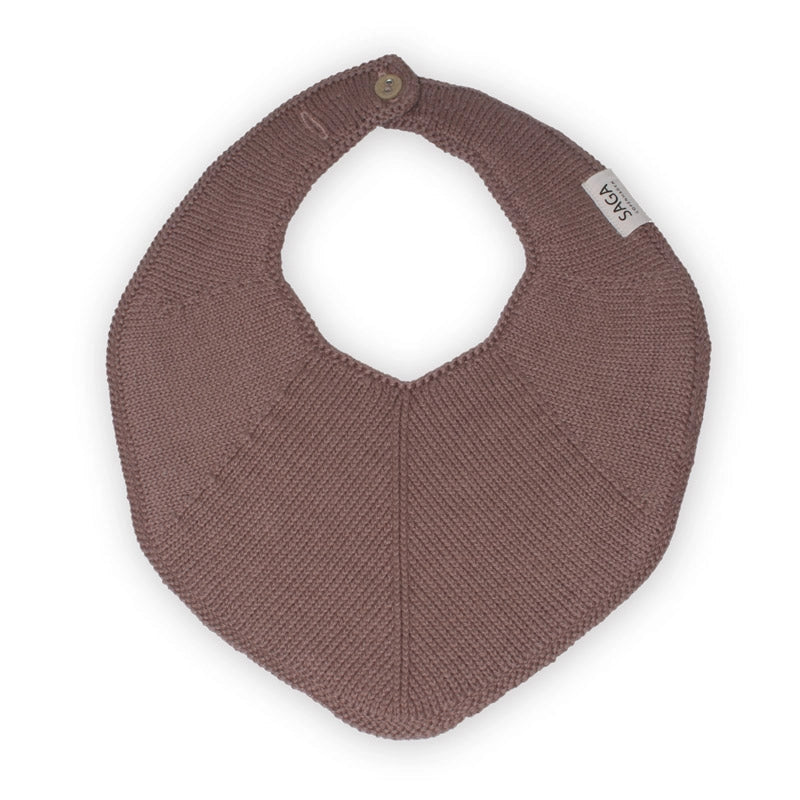 Organic Knitted Baby Bib - GOTS Certified