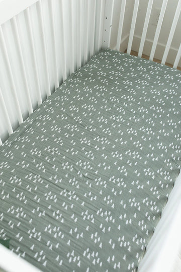 Mebie Baby Crib Sheet - Pines