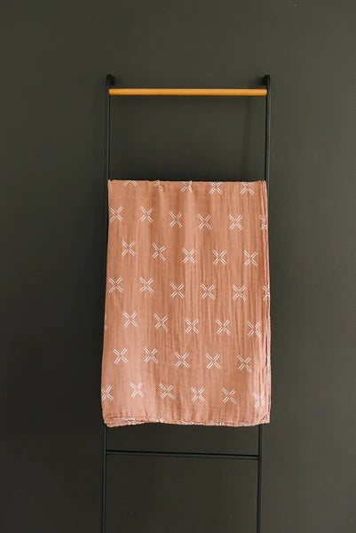 Mebie Baby Muslin Swaddle Blanket - Peachy