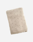 Cotton Heirloom Pique Blanket - Latte