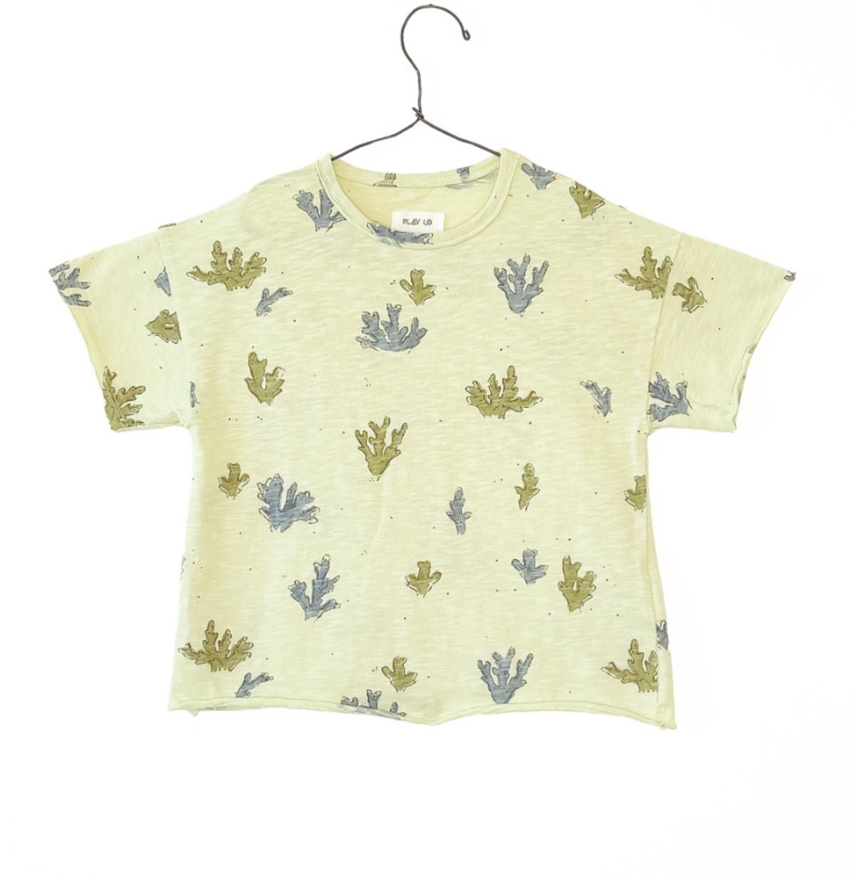 Organic Cotton T- shirt - Green Coral