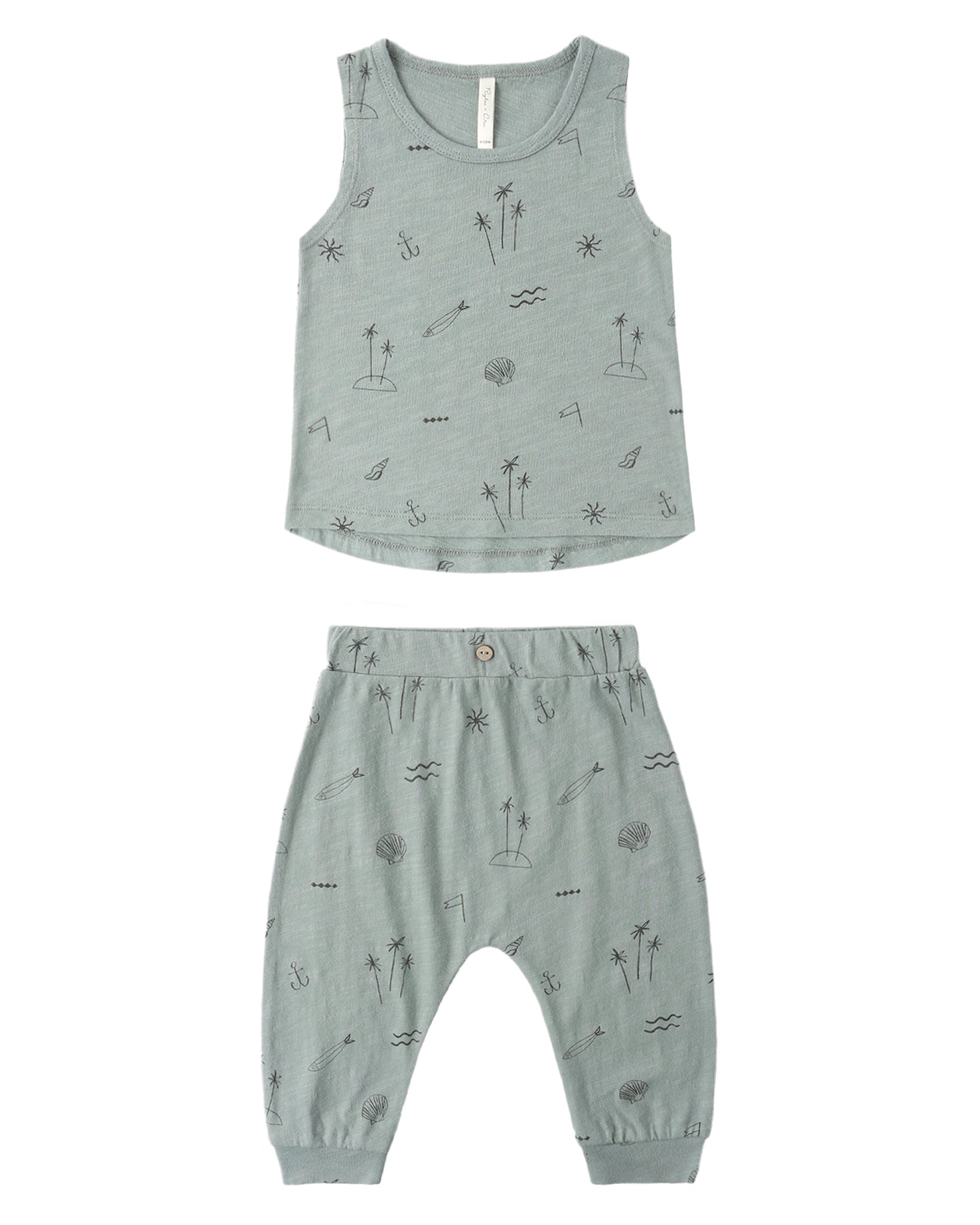 Tank + Slouch Pant Set - Coastal