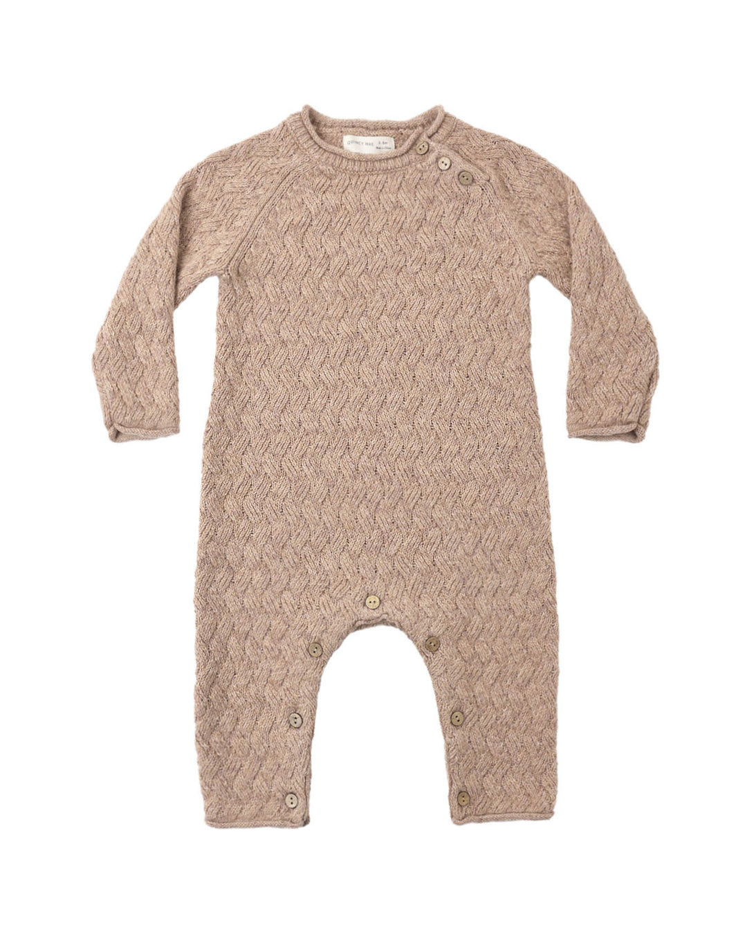 Cozy Heather Knit Jumpsuit - Heathered Almond