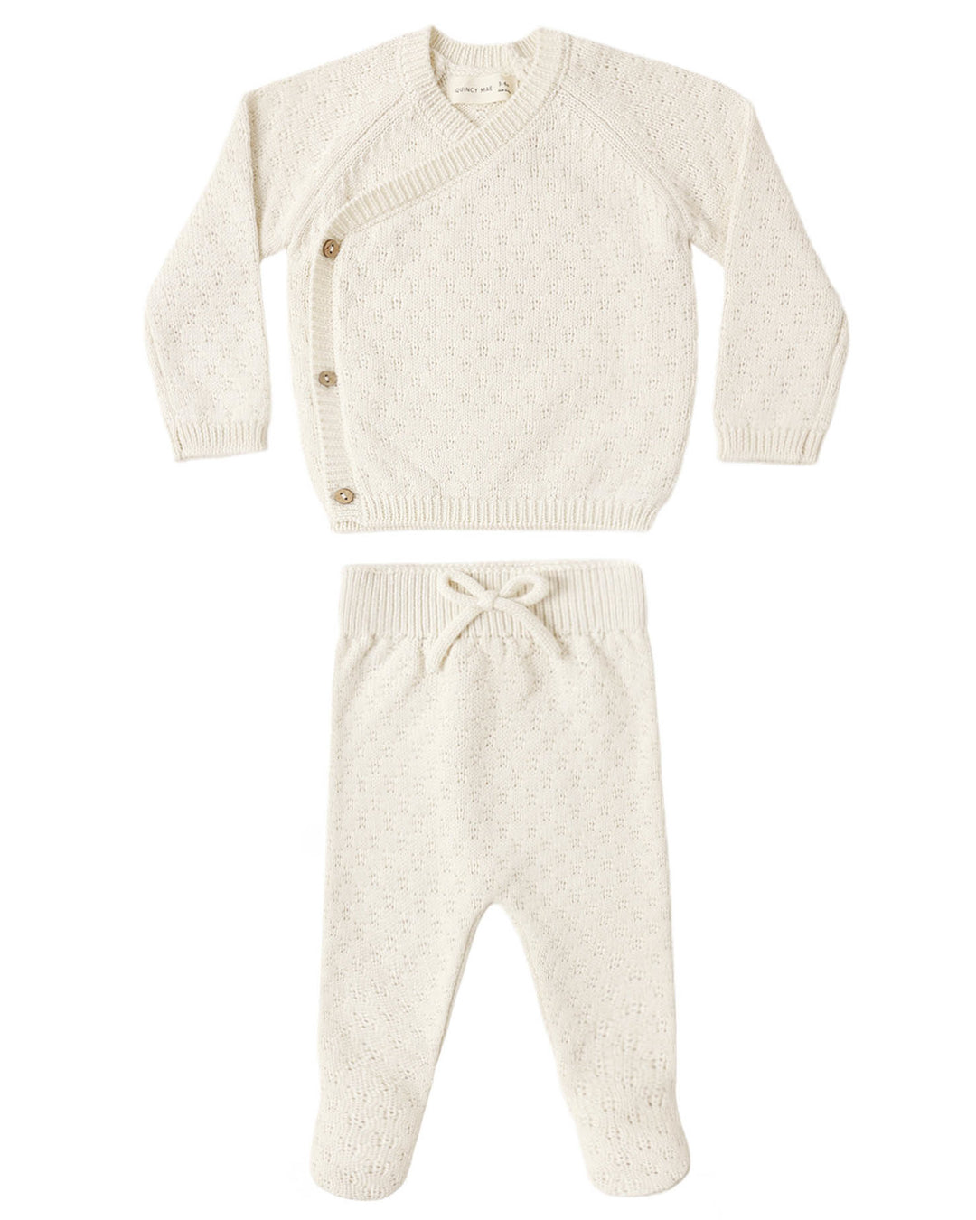 Knit Wrap Top + Pant Set