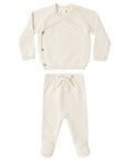 Knit Wrap Top + Pant Set