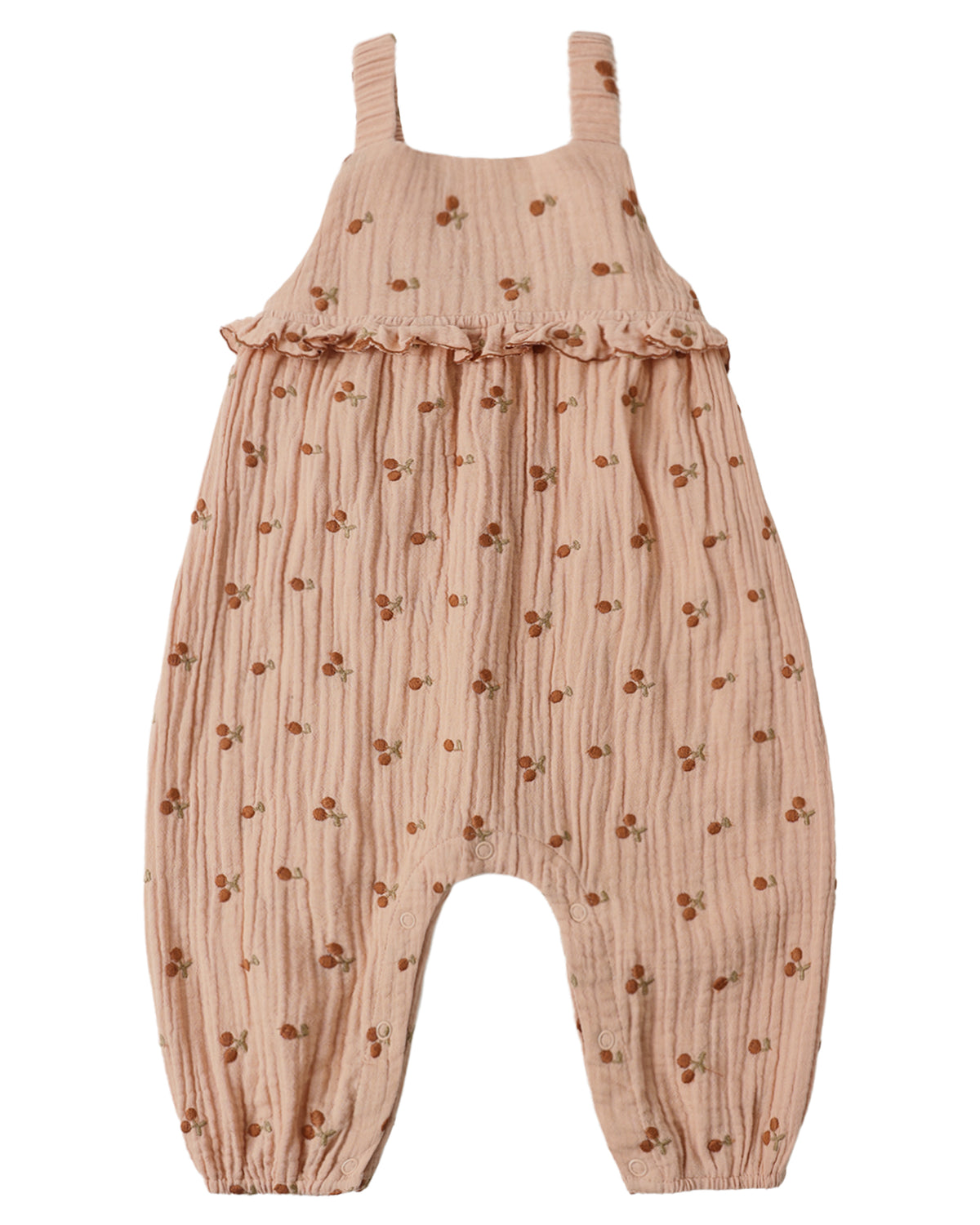 Kinsley Embroidered Jumpsuit - Cherries