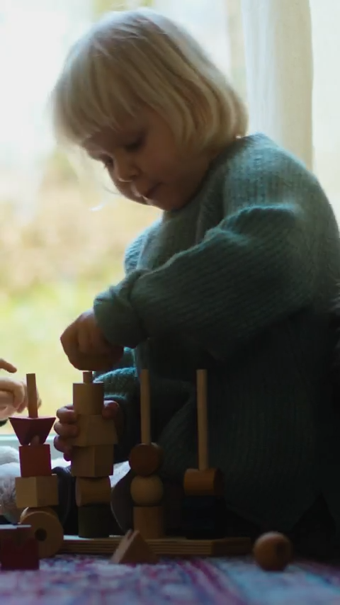 Stacking Montessori Toy - Rainbow