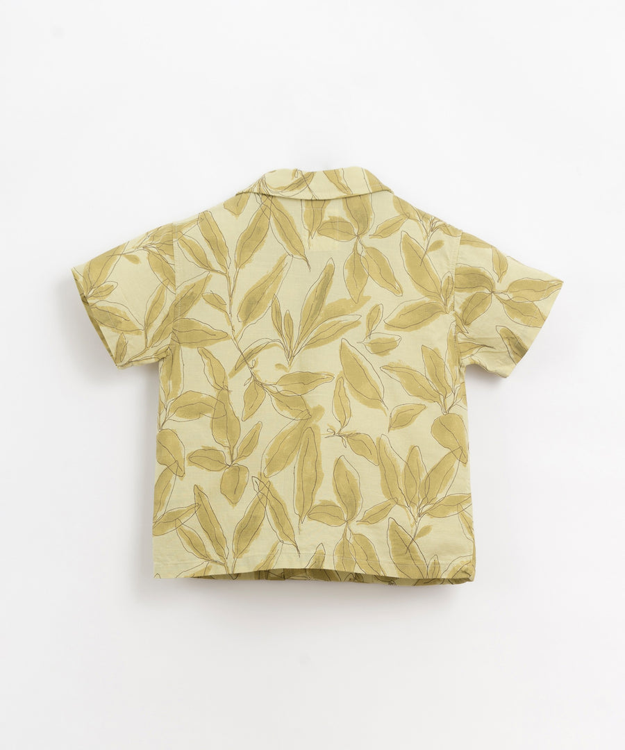 Shirts with sage leaves print