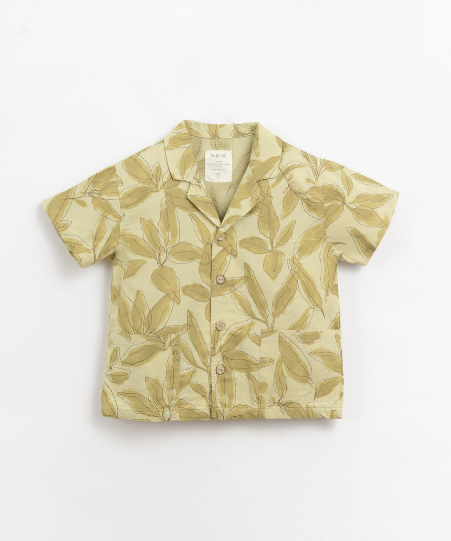 Shirts with sage leaves print