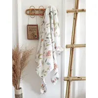 4 Layered Organic Muslin Blanket Floral
