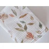 4 Layered Organic Muslin Blanket Floral