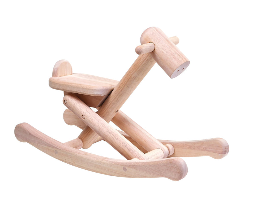 Foldable Rocking Horse - All Natural Wood