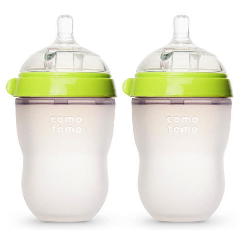 Como Tomo Baby Bottle, Double - 8oz Green