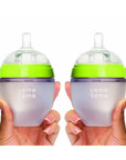 ComoTomo Baby Bottle, Double - 5oz Green