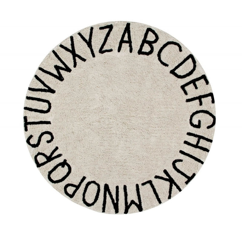 Lorena Canals ABC Round Washable Rug (special order item)
