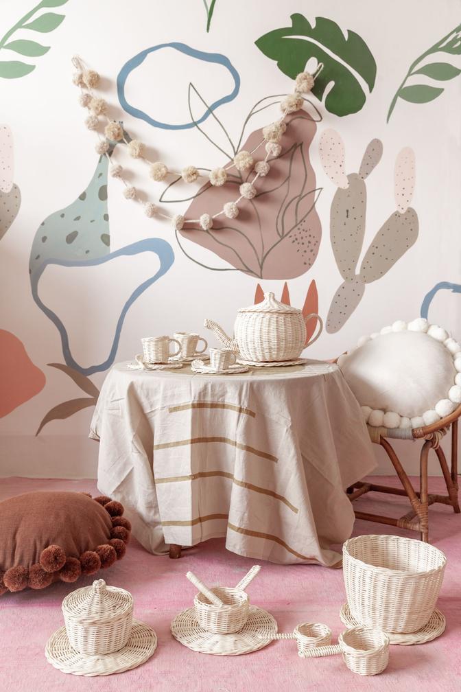 Pom Pom Cotton Garland